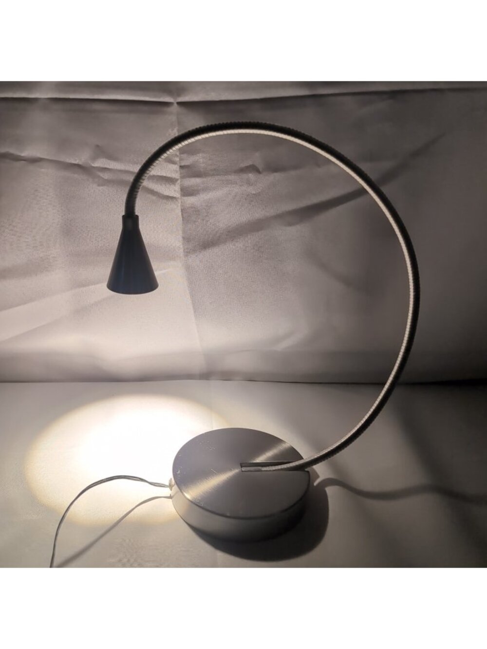 IKEA Tived Silver Stainless Steel Gooseneck Flexible Accent Lamp Adjustable - Picture 2 of 14